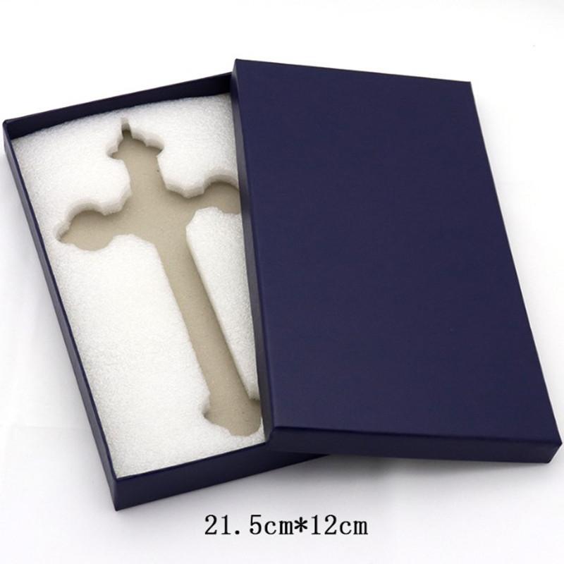 Pendentif Croix Suspendue en Métal Jésus Crucifix Ornement Catholique Artisanat pour Maison Église Chambre Décoration de Voiture Méditation