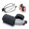 Men Women Folding Reading Glasses with Case Portable Telescopic Presbyopia Eyeglasses Prescription Glasses Diopter +1.0 To +4.0