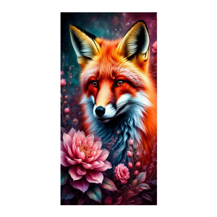 Fox Flower Large Size Diamond Painting New Collection Animals Diy Full Drill Rhinestone Embroidery Mosaic Cross Stitch Kits
