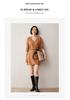 Cashmere Knit U-Neck Mid-Length Sweater Dress - Autumn/Winter Loose Fit Japanese Style.