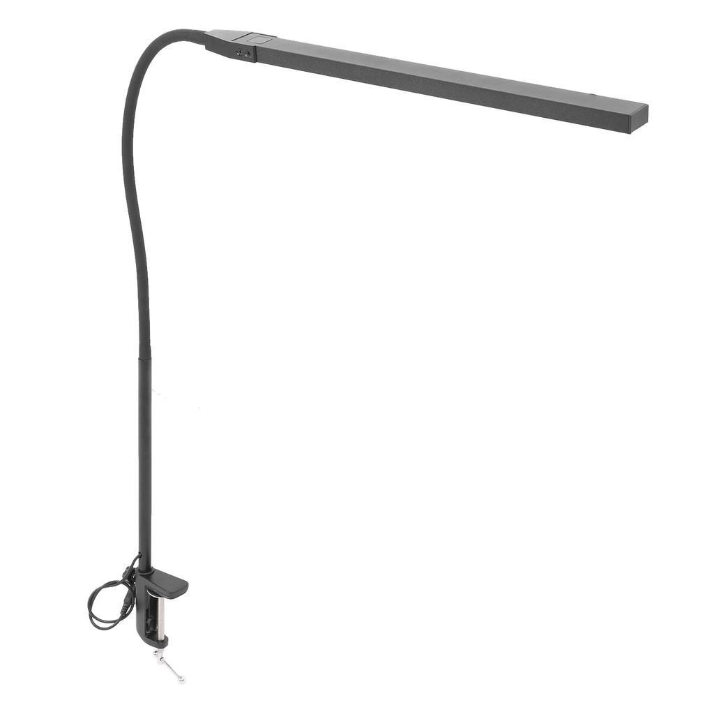 Smart Stepless Dimming LED Desk Lamp 3 Color Temperature 3000K-6000K Clip On Light Foldable Reading 