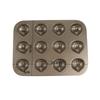 12 Cavity Chestnut Shaped Cake Pan Carbon Steel Non Bakeware for Oven Baking Pastry with Heat Resistant Coating