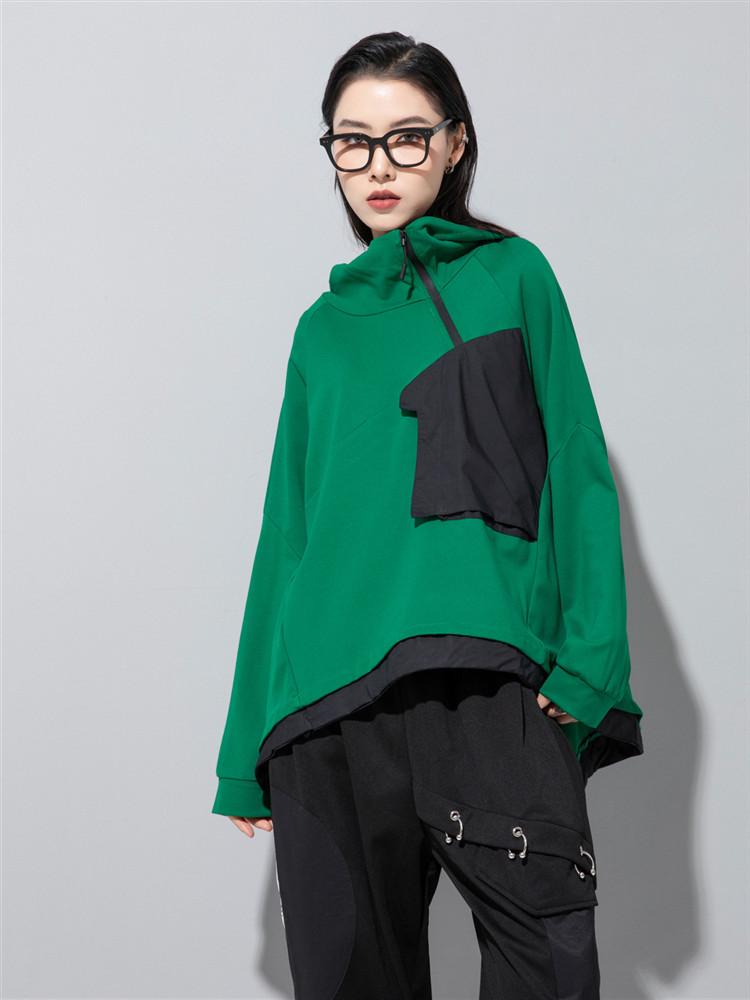 

long sleeve oversized hoodies vintage Casual loose spring autumn Winter Women pullover sweatshirt tops