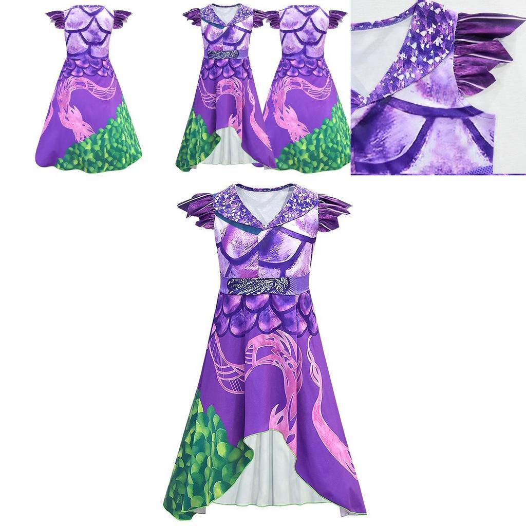 Costum Encantator Mal Cosplay Descendants 3 Pentru Fete Perfect Pentru Distracție de Halloween