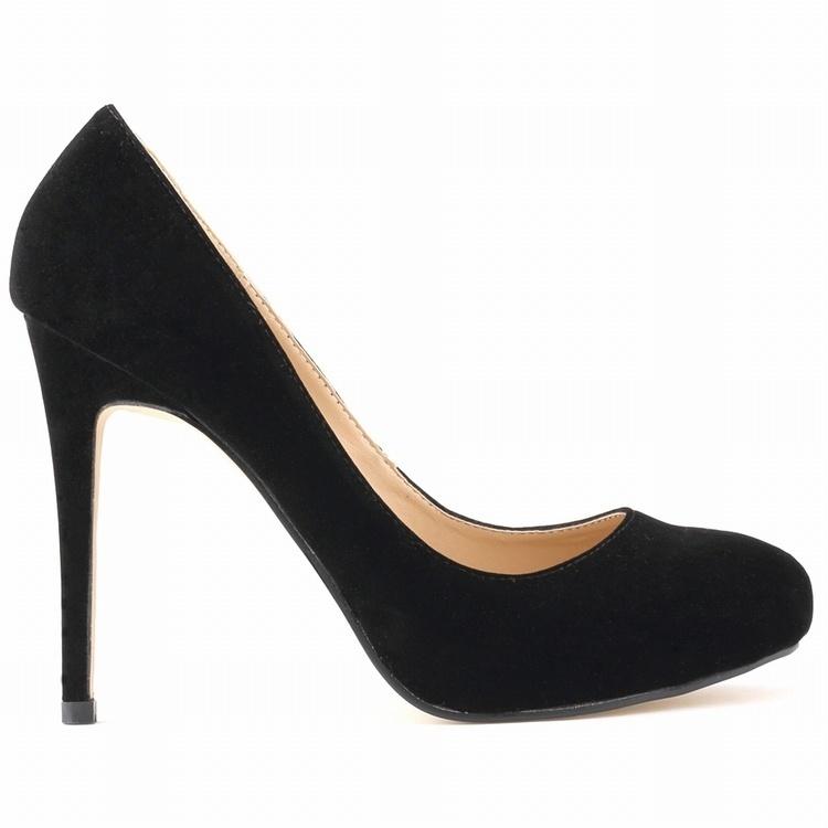 New Women Stilettos Pumps Sexy 11cm Round Toe Velvet High Heels Shallow Elegant Lady Office Party Wedding Shoes
