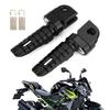 Artudatech Vordere Fußrasten für Kawasaki Z300 Z400 Z800 Z650 Z900 Z1000 NINJA 650 Motorrad Schwarz