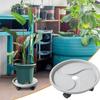 Plant Rollers With Wheels Swiveling With 100kg Capacity Rolling Plant Pot Stand Indoor For Living Room Dining Room Porch Cafe