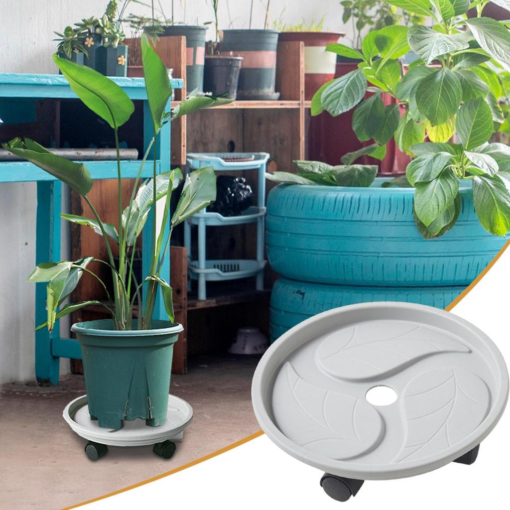 Plant Rollers With Wheels Swiveling With 100kg Capacity Rolling Plant Pot Stand Indoor For Living Room Dining Room Porch Cafe