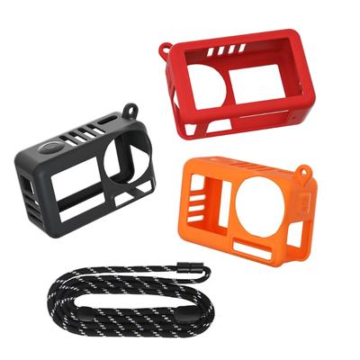 Langlebige Silikonhülle für Action 5Pro Kameras, Guter Halt mit bequemem Lanyard, Zubehör für Sport- und Abenteuerkameras