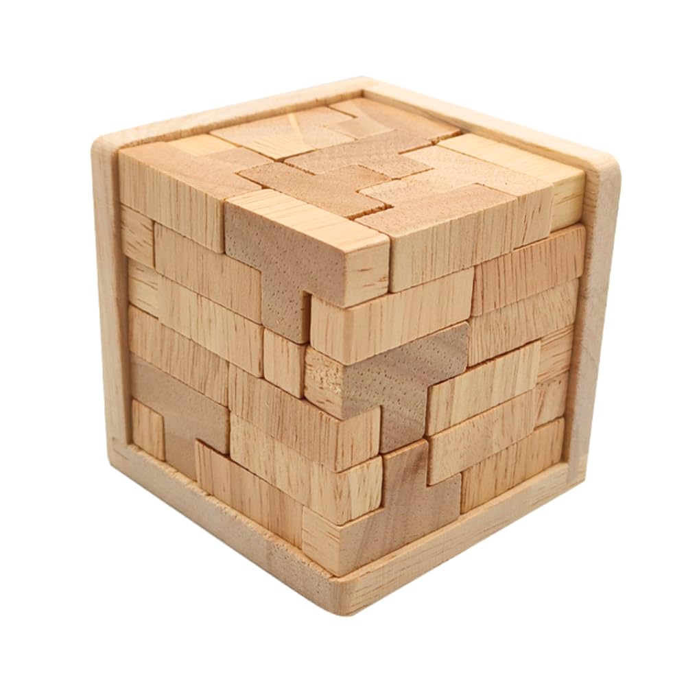 

ideamall Деревянный 3D Куб Головоломка из 54 деталей, Головоломка, Обучение, Деревянный,