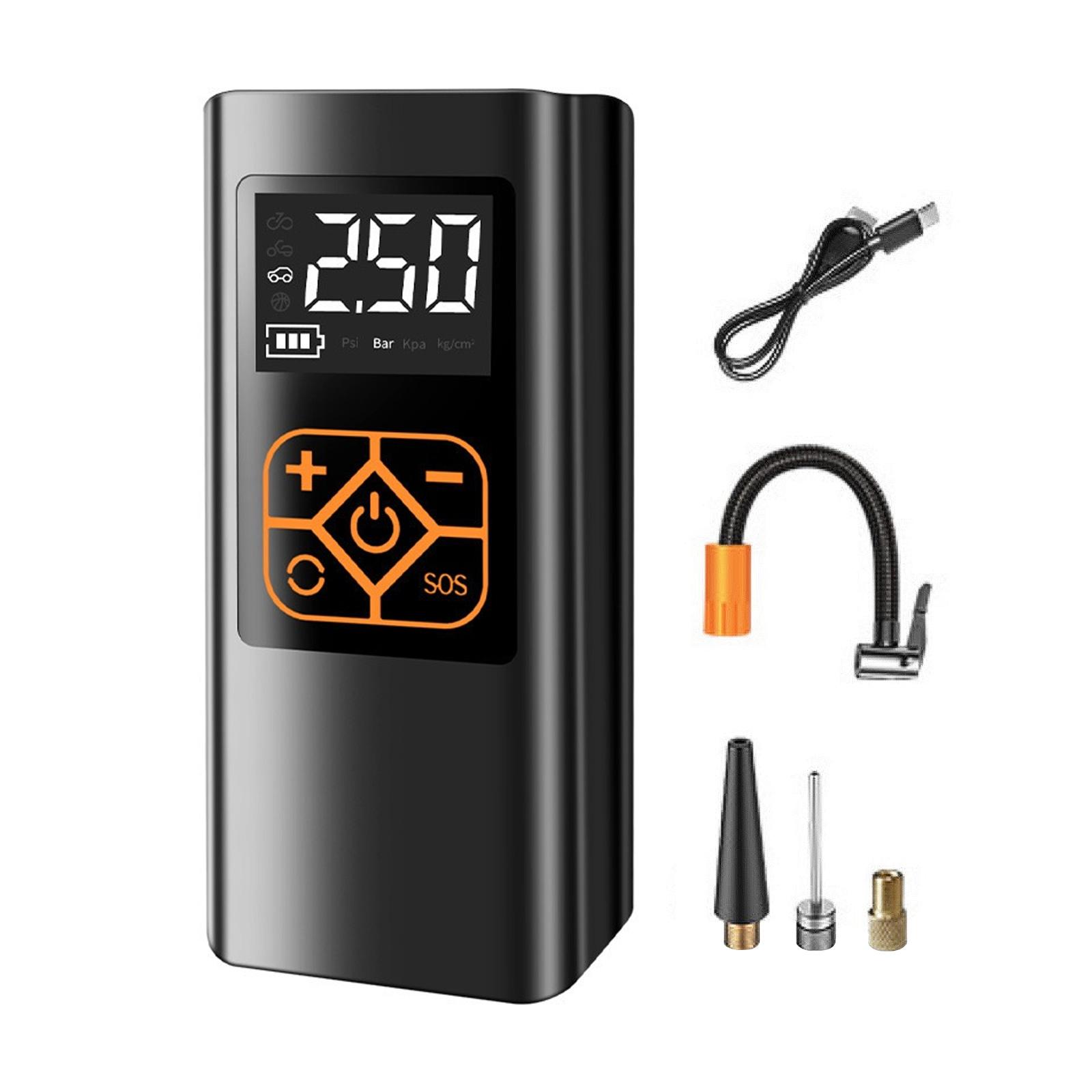 

Накачиватель шин, воздушный компрессор, автомобильный многоцелевой электрический шинный насос, автоматический адаптер питания с цифровым дисплеем, манометр