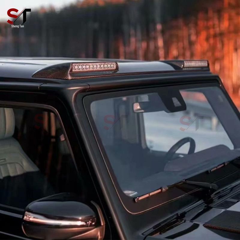 Dry Carbon Fiber Roof Light for Mercedes G-Class W463/W464 G63 G500, BS Style