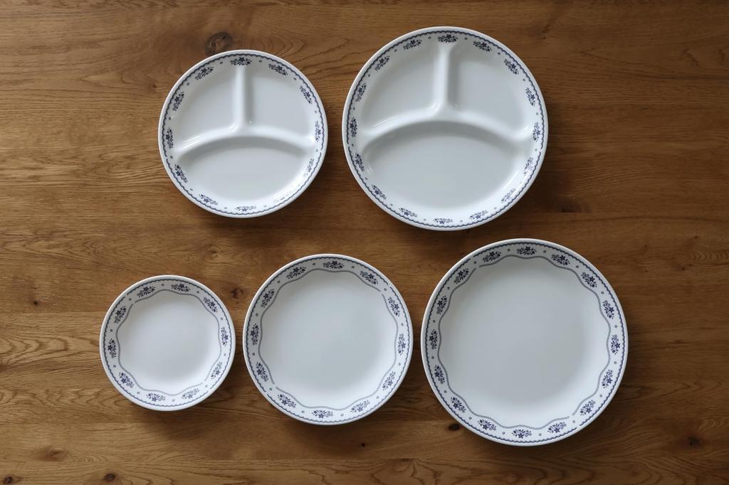 Corelle Small Dish Plate, Break-resistant, Lightweight, Microwave Safe, Oven Safe, Dishwasher Safe, French Doily J106-FD CP-8765