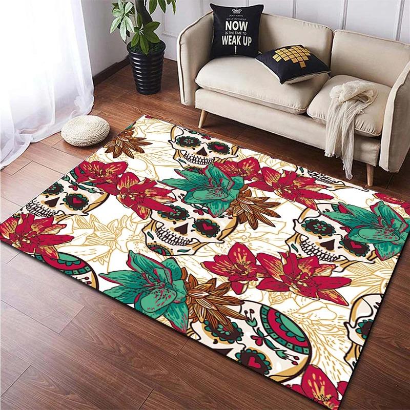 Halloween Gothic Rug Living Room Bedroom Can Be Full Rug Party Decoration Easy Care Rugs Home Decoration