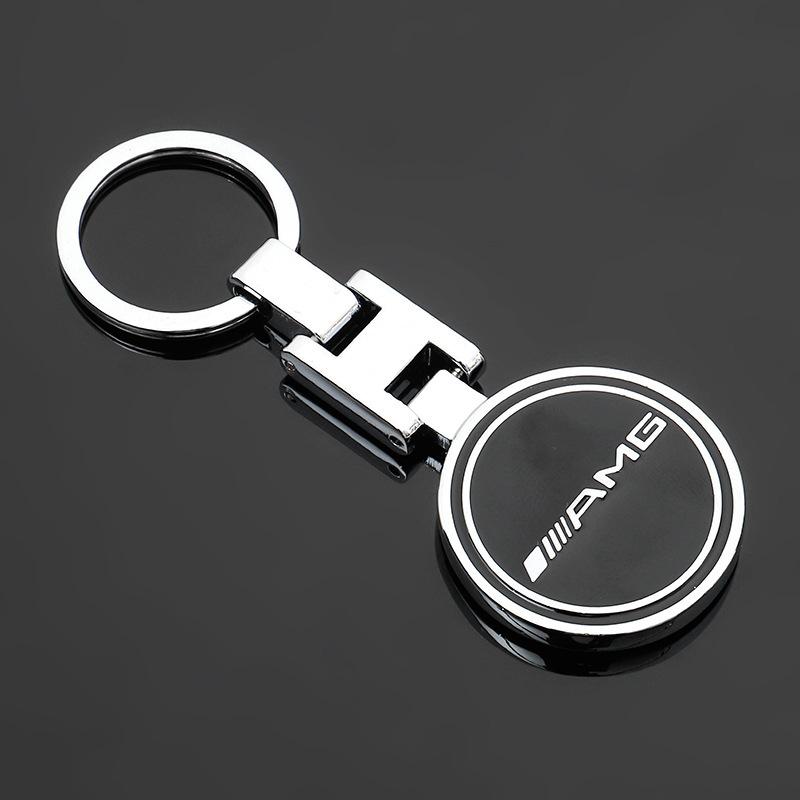 XUV2 1PCS High Quality Metal Car Logo Keychain For Mercedes Benz AMG W205 C300 W203 W206 W169 W176 LKYSH-BECHI Interior Mouldings