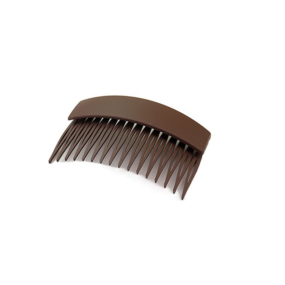 Solid Color Fixed Combs Teeth Inserted Comb Headdress Hair Styling Comb  Children