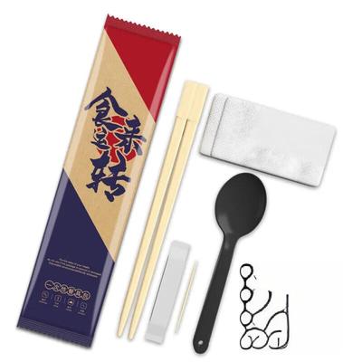 Beijingjie Einweg-Bambus-Essstäbchen & Tafelgeschirr-Set