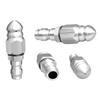 Pipe Cleaning and Unclogging Nozzle with Quick Connector Stainless Steel Sewer Jetter Nozzle for Washer Systems Outdoor Clean