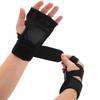 Weight Lifting Training Gloves Fitness Sports Body Building Gym Hand Palm Protector GlovesL