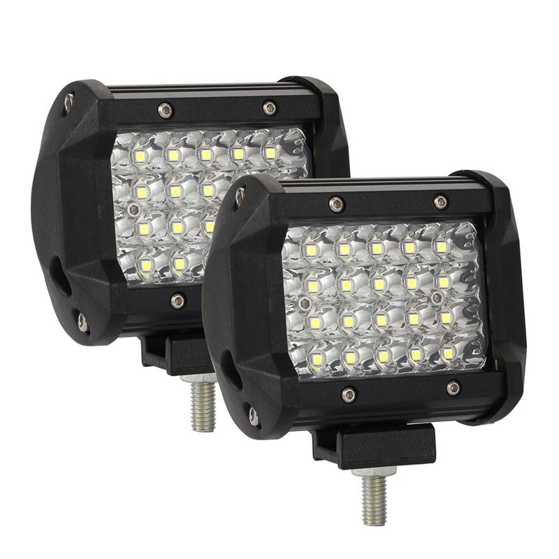 4 Inch Headlight LED Work Light Bar For Truck Pickup 4WD Off Road ATV SUV (2 Pack)
