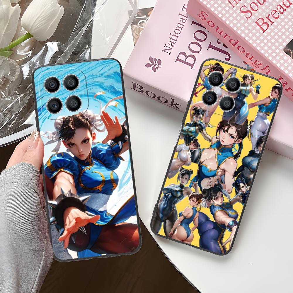 Street Fighter Chunli Phone Case for Honor 90 80 70 60 50 30 20 10 9 8 7 Pro S SE Lite 5G Colorful Printing Cover Pretty Cover