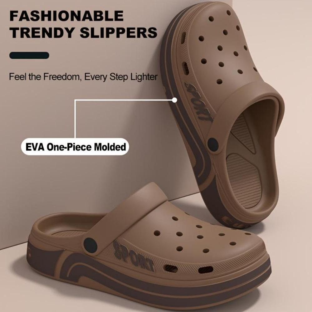 Men's Fashionable, Versatile, Trendy and Durable for Outdoor Slipper Breathable Beach Shoes