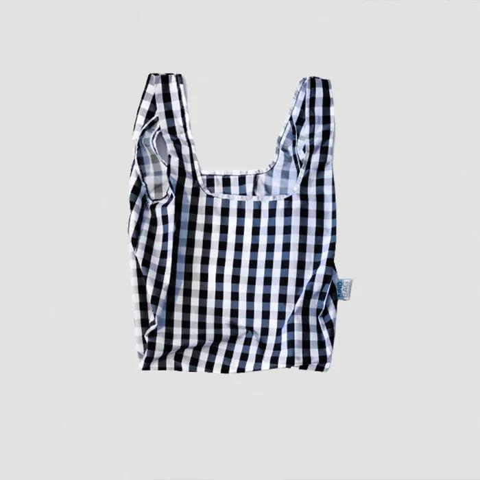 [KINDBAG] Black and White Gingham Check Medium Kind Bag