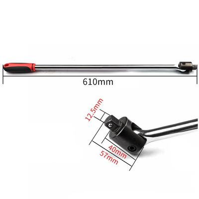 Ergonomic 24inch Flexible Ratchet Handle Socket Wrench with 12inch Adapter for Easy For Repairs and Maintenance