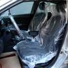 100pcs universal car disposable PE plastic soft seat cover waterproof car repair protective cover