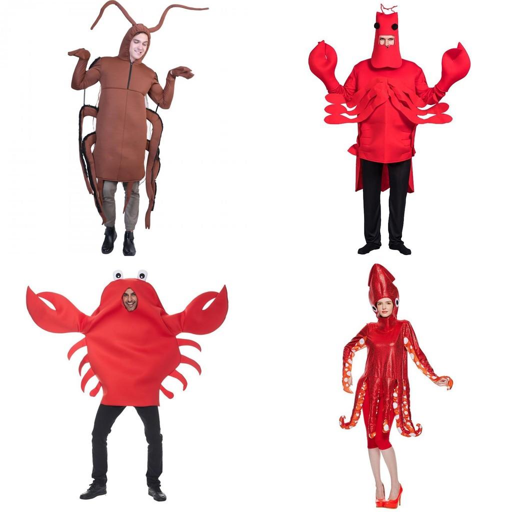 Cockroach Crab Lobster Animal Theme Cosplay Costume For Halloween Gift Party