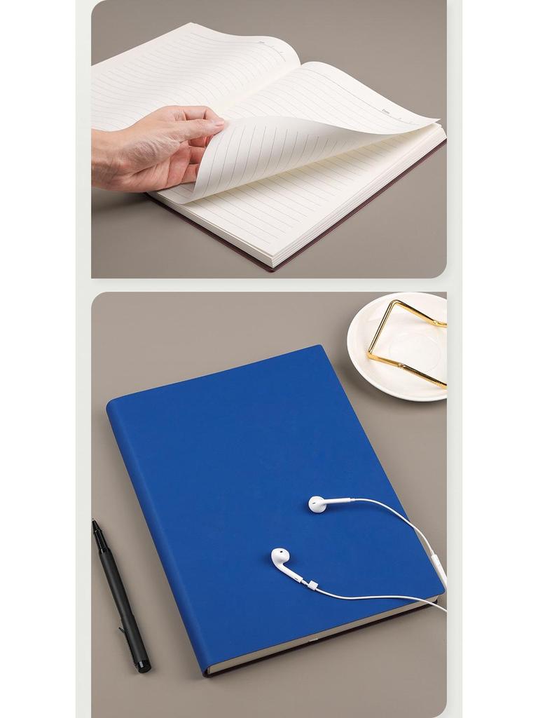 Qinde Li A4 Dickes Postgraduierten Softleder Tagebuch Blankes Cornell Notizbuch