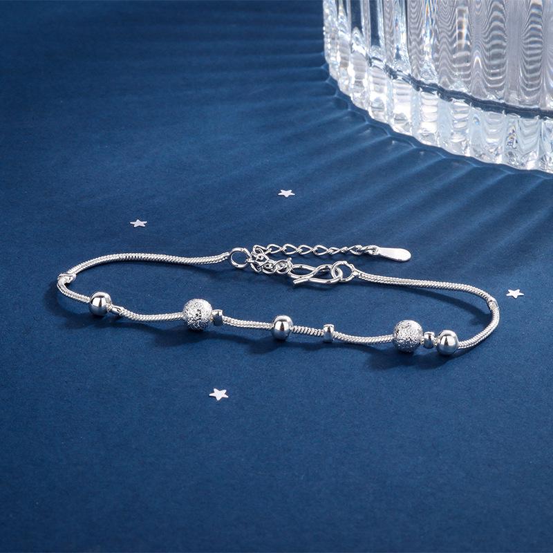 

S925 Beaded Stripe Bracelet - Light Luxury Fashion Style