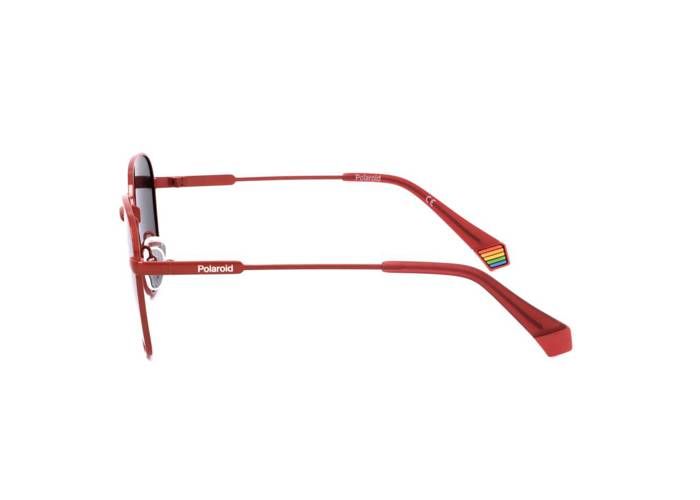 Lunettes de soleil Unisexe - Polaroid - PLD 6170S - Acier inoxydable - Rouge - Tendance
