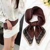New Black Four-piece Cashew Flower Cotton and Linen Feel Square Scarf Silk Scarf Shirt Shawl Decorative Headband Waist Scarf