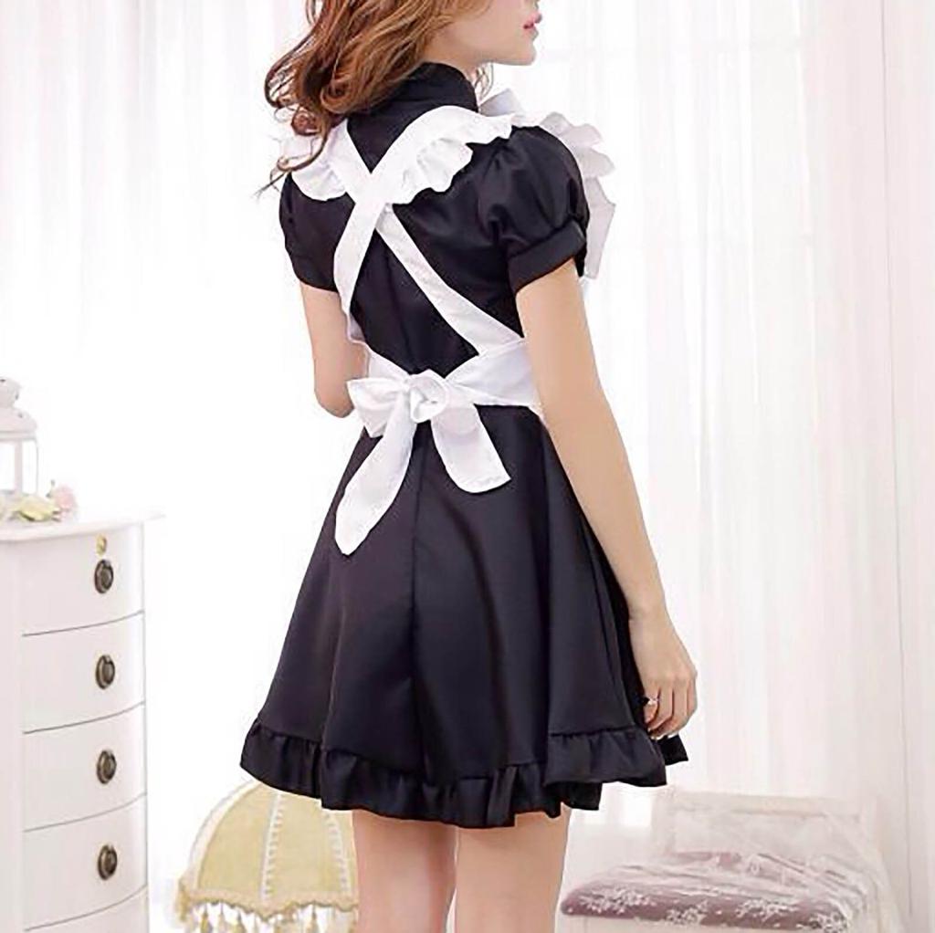 Cute Lolita Maid Costumes Japanese Maid Dress Girls Woman Amine Cosplay Costume Waitress Maid Party Stage Costumes