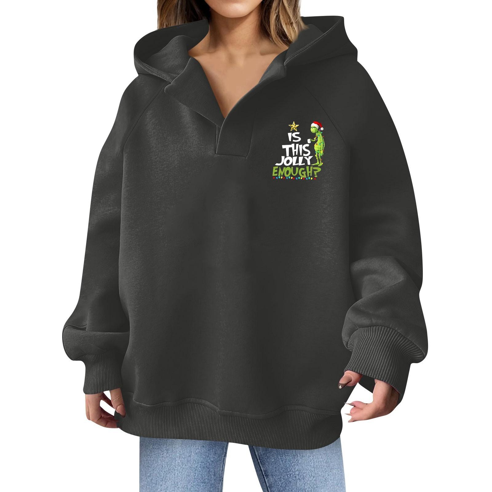 

Women s Fashion Lightweight Long Sleeve Pullover Hoodies Graphic Loose Hooded Sweatshirt XXL