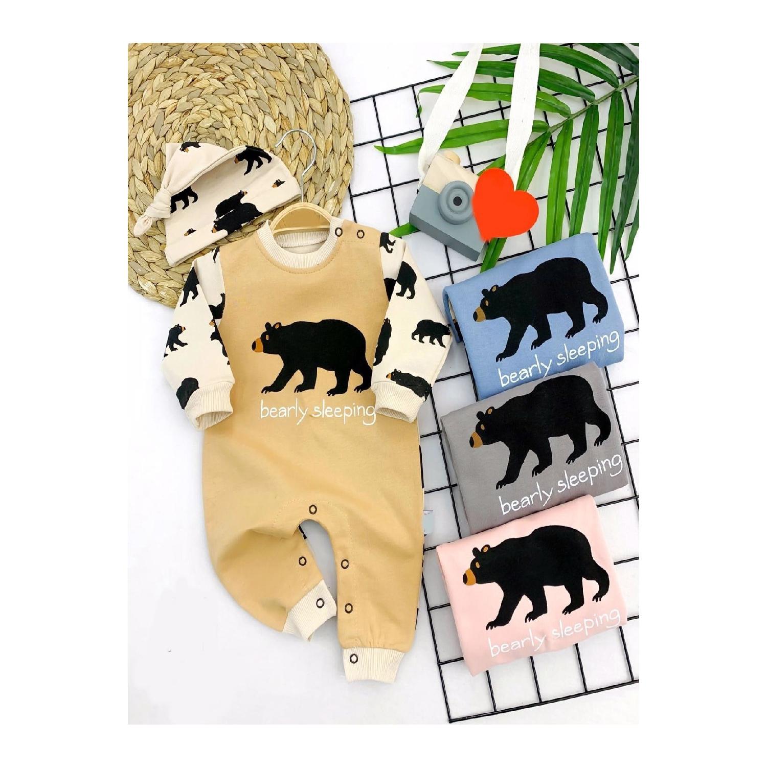 

Детский комбинезон с принтом Shawl Teddy Bear 1,5 - 2 Yaş белый