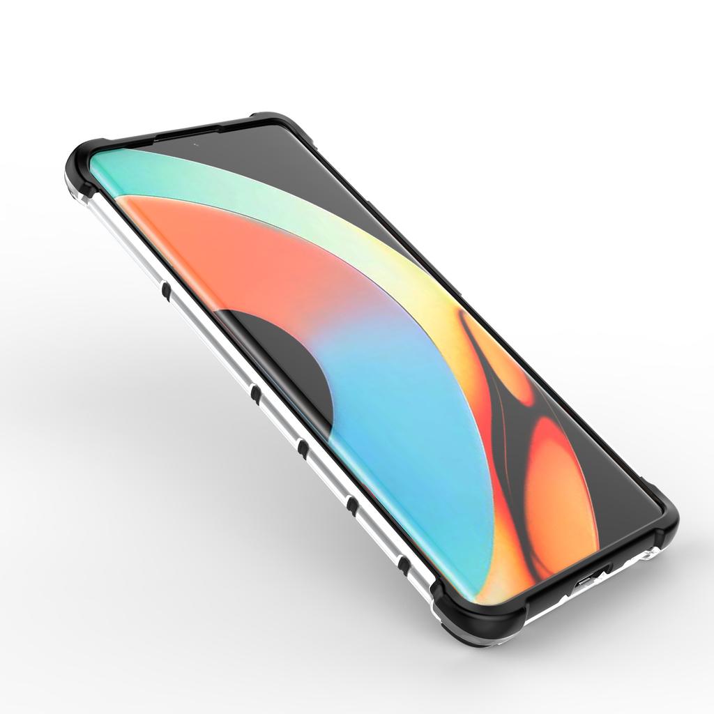 Für Realme 10 Pro+ 5G Wabenstruktur Schutzhülle TPU+PC Handyhülle