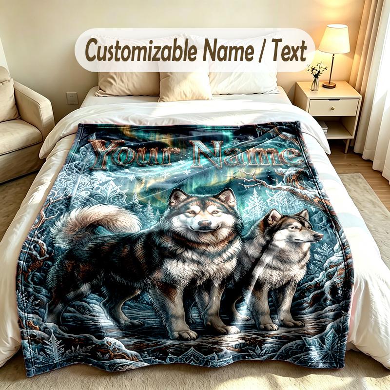 Fantasy Magie Thema Individuelle Decke Personalisierter Name & Text Maßgeschneiderte Weiche Warme Überwurfdecke Heimdekoration