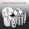 10 ks/sada Diamantem potažený jádrový vrták 6~50mm Děrovka pro dlaždice keramiku sklo porcelán mramor