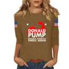 Women's Casual Fashionable Sexy Comfortable Neck Three-Quarter Sleeve Top