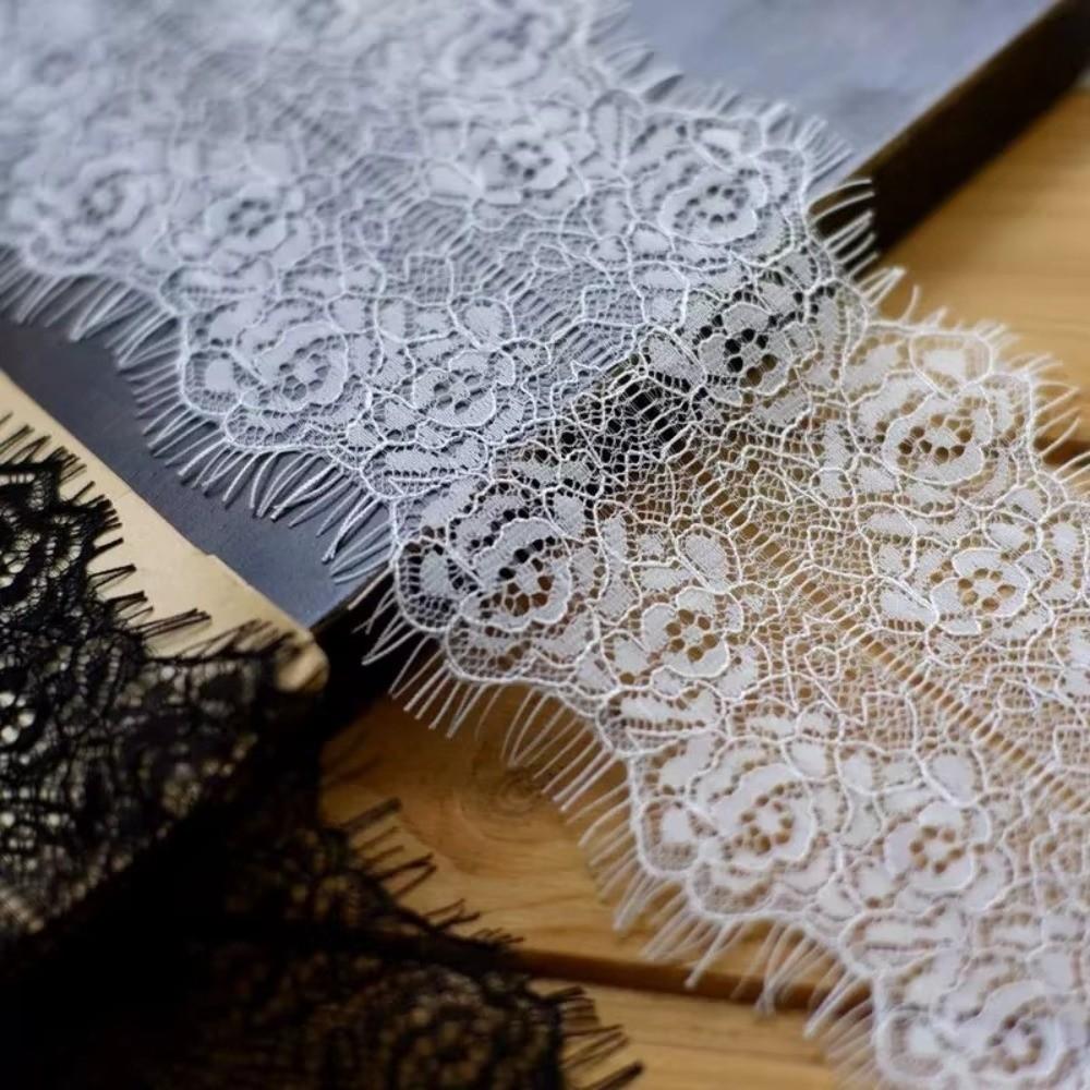 Floral Design Lace Trim 3M Length Scalloped Lace Versatile Eyelash Lace  Wedding Decoration