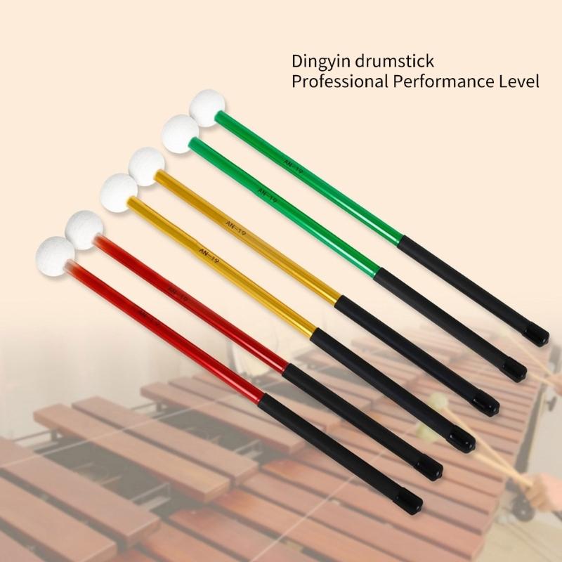 Instrument Accessory Timpani Drum Mallet Percussion Marchings with Felt Head Percussion Mallet, Timpani Stick for Drum