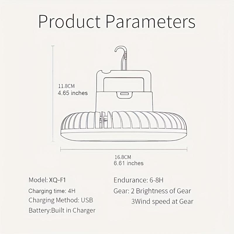 

Портативный многофункциональный кемпинговый вентилятор-светильник USB зарядка крючок и сильное магнитное дно аксессуары для кемпинга и приключений на открытом воздухе 1PC