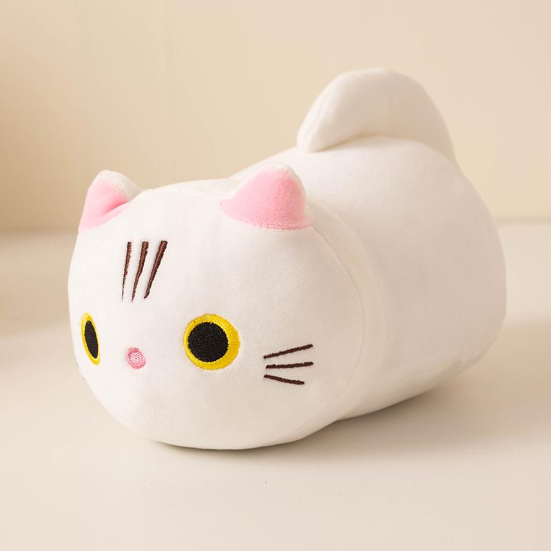 Don't Miss It! A 22cm Cat Plush Toy with Classic Black, White, and Gray Colors Paired with Vibrant Orange. A Must-have for Every