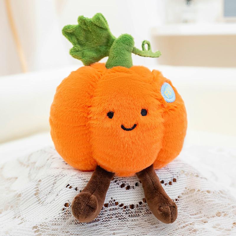 Pumpkin Carrot Mushroom Eggplant Corn Lotus Root Vegetable Plush Pendant Toy
