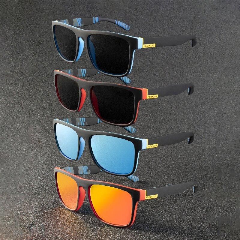 4PCS New Fashion Guy's Sun Glasses Polarized Sunglasses Men Classic Design Mirror Square Ladies Sun Glasses Women
