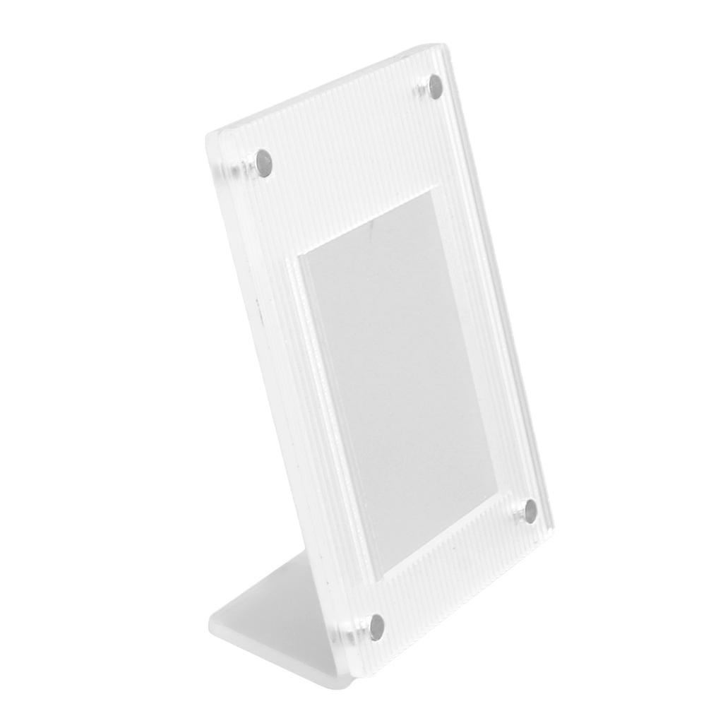Picture Frame Clear Acrylic Magnetic Universal 3 Inch Photo Frame for Card Movie Ticket
