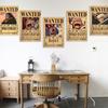 One Piece Poster Clear Printing Rectangle Decorative Japanese Anime Luffy Bounty Poster Bedroom Decor for Bar