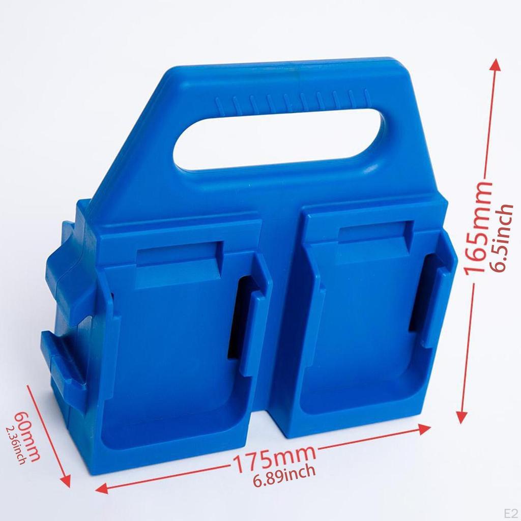 Battery Storage Bracket 4 Slots Space Saving Lightweight Sturdy Tool Organizer Mount Holder